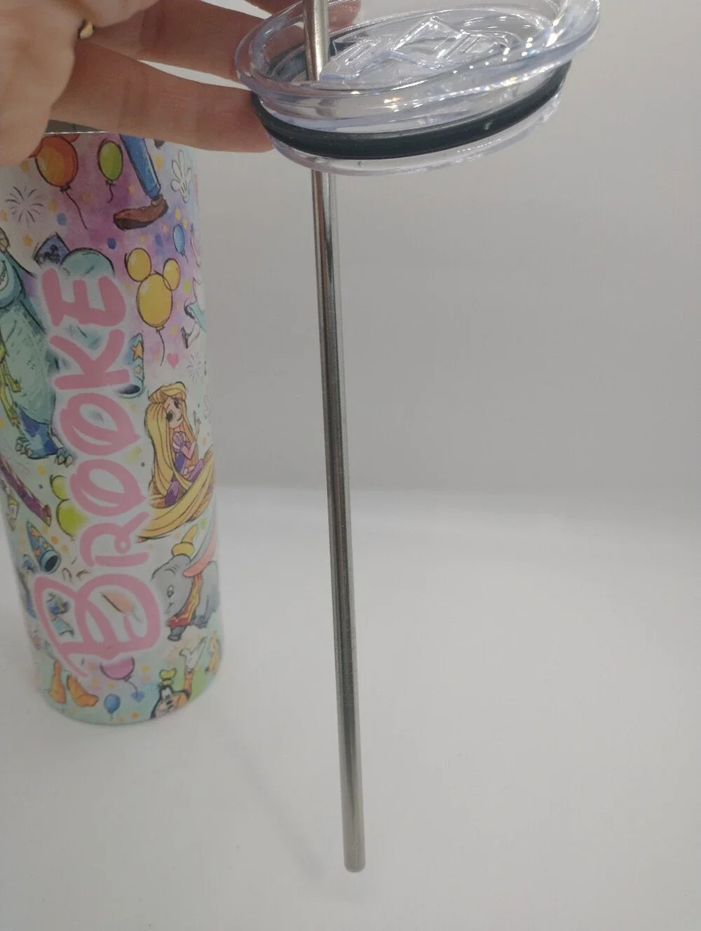 Disney Characters Aplenty Sublimation 20oz Drink Tumbler Customized (Brooke)
